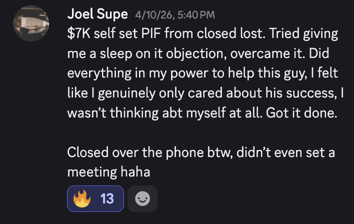 Screenshot testimonial 180